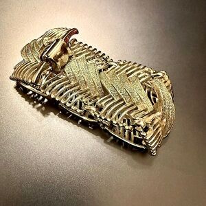 Vintage Coro Silver Chevron 1950s Bracelet
